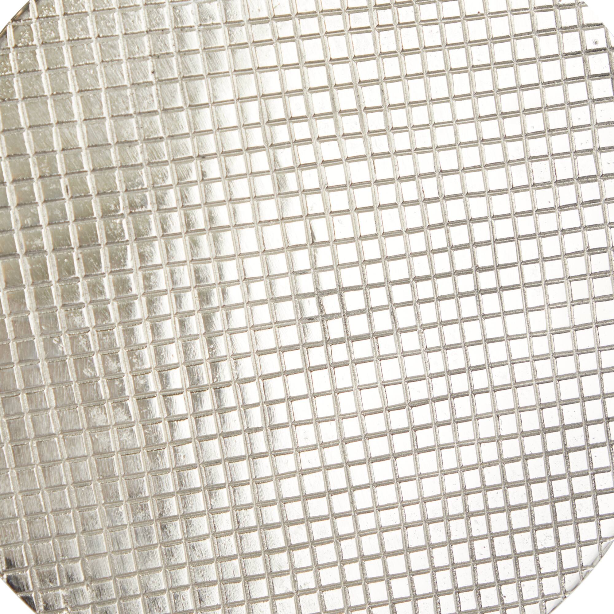 Silver Aluminum Modern Wall Decor, Set of 3 11", 13", 15"